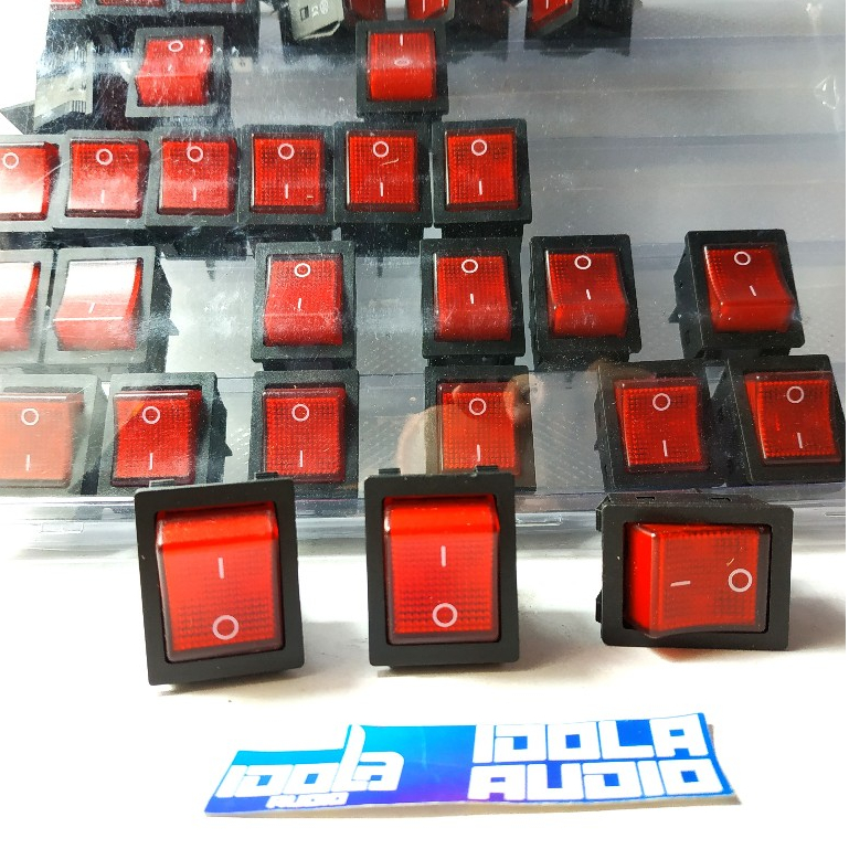 Saklar Power On Off + Lampu 30 Ampere 4 PIN(Mesin Las - Pompa Air, dll)