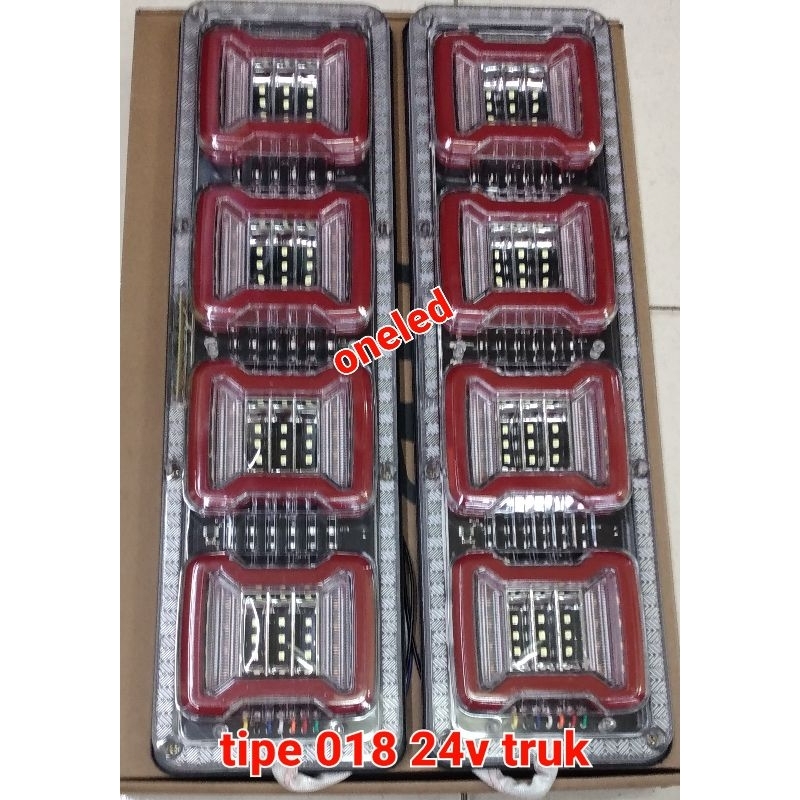 Nat Lampu Rem Truk Belakang 318 12-24v 4 Kotak
