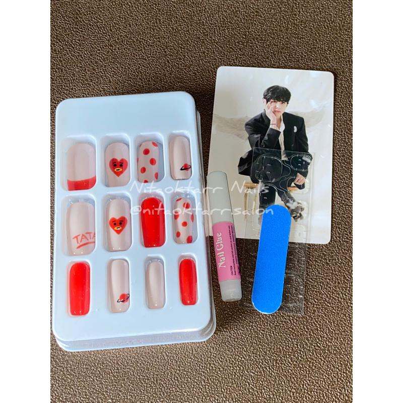 BTS Fake Nails TAEHYUNG TATA