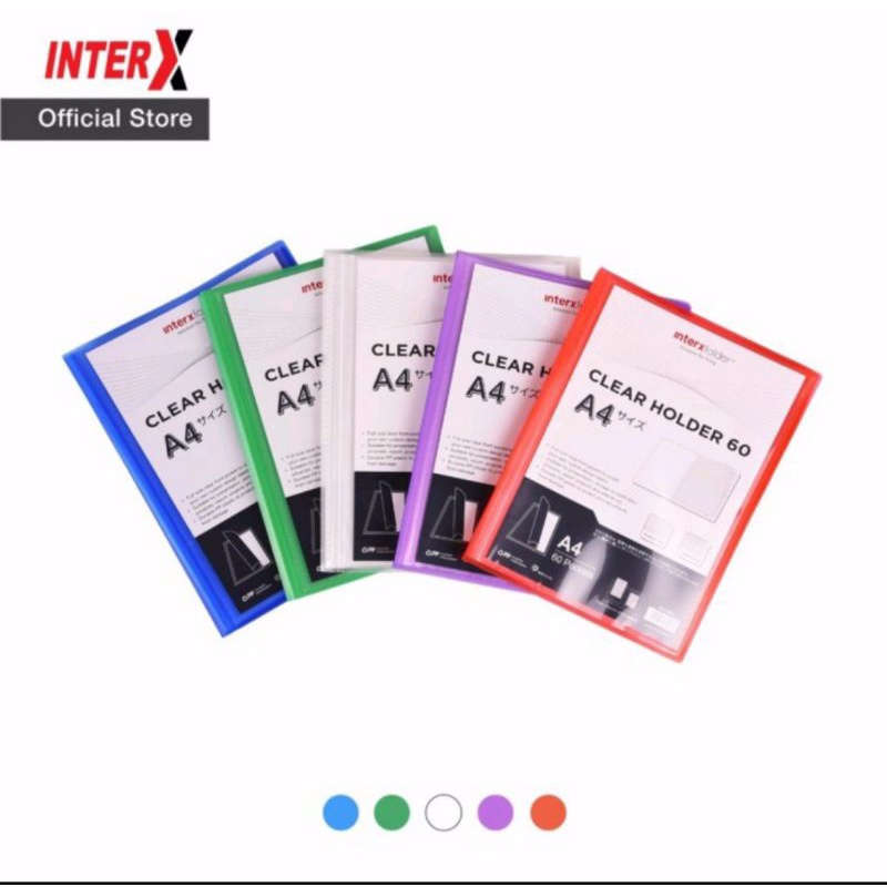 

Clear Holder / Document Keeper A4 60 Pocket InterX