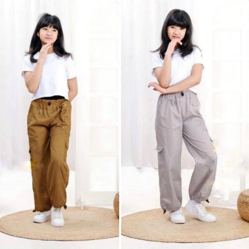 Celana cargo anak serut 1- 13 tahun - celana anak korean style