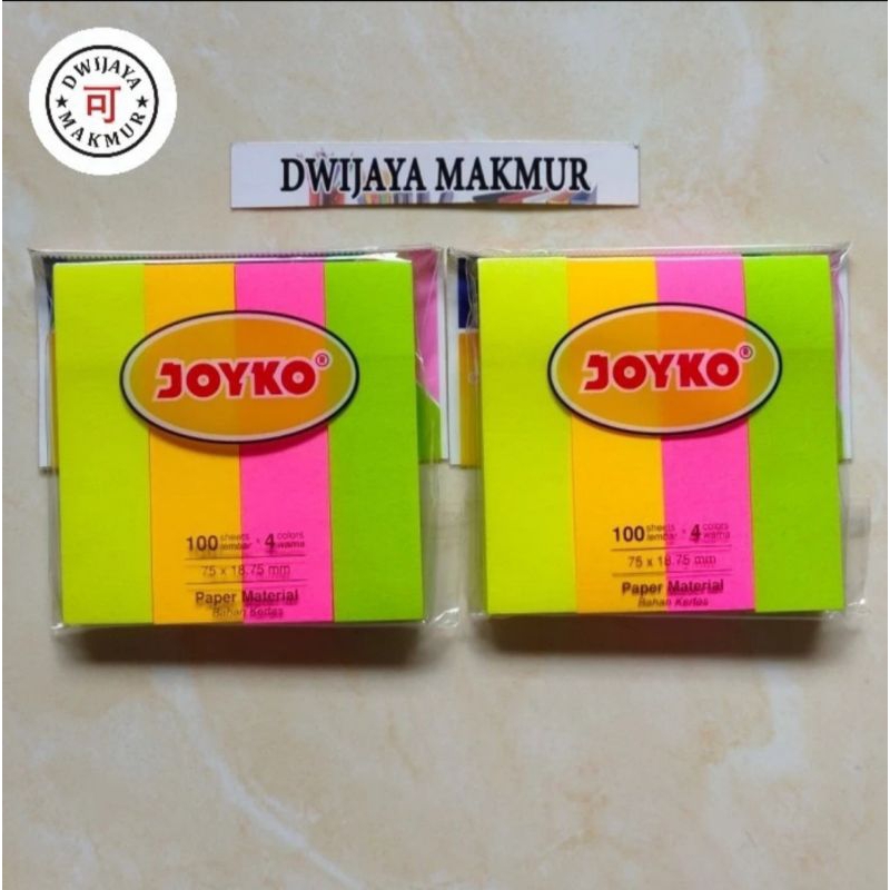 

Stick Notes / Memo Pelekat Joyko 4 warna