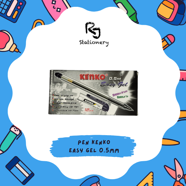 

GEL PEN Pulpen Pena Kenko Easy Gel 0.5mm (lusin)