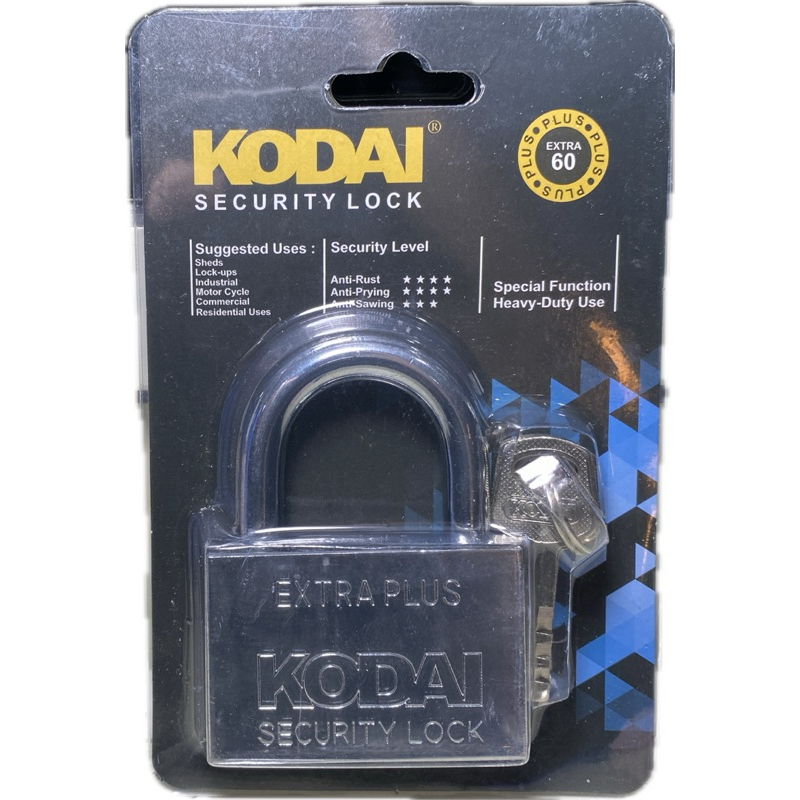 Gembok Leher Pendek 60mm Kodai Gembok kodai 60mm pendek gembok kecil