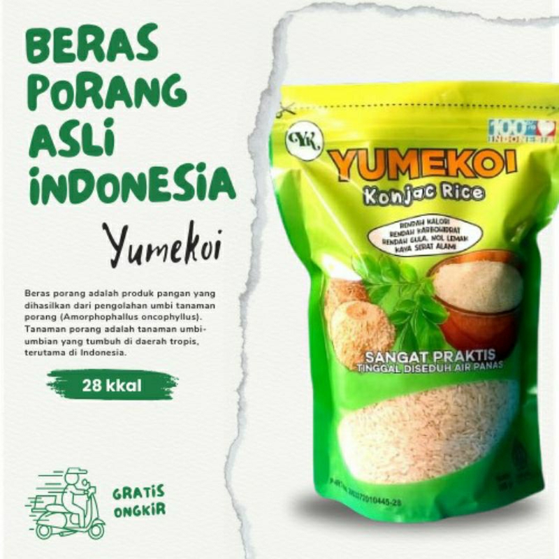 

Beras Porang YUMEKOI Beras shirataki Beras konjac 900gr