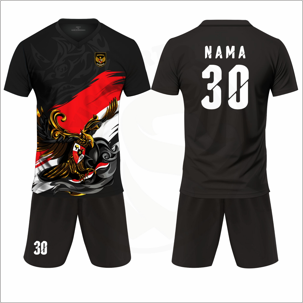 Jersey Bola Premium Baju Futsal Kaos 17 Agustus Timnas Indonesia Pria Printing Dewasa Jumbo