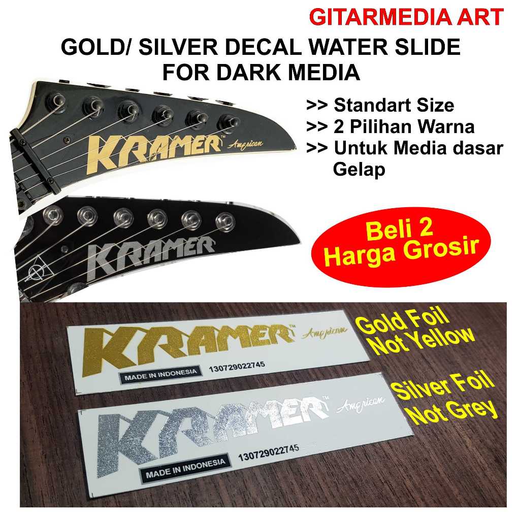 logo gitar kramer decal gitar kramer water slide logo gitar kramer