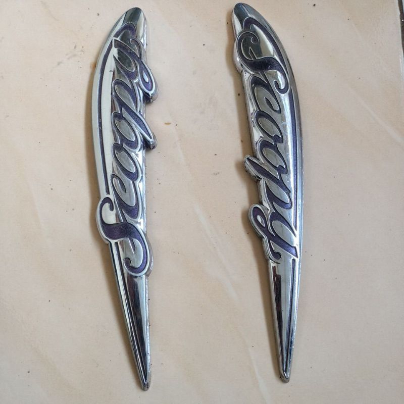 emblem logo Scoopy karburator bekas original