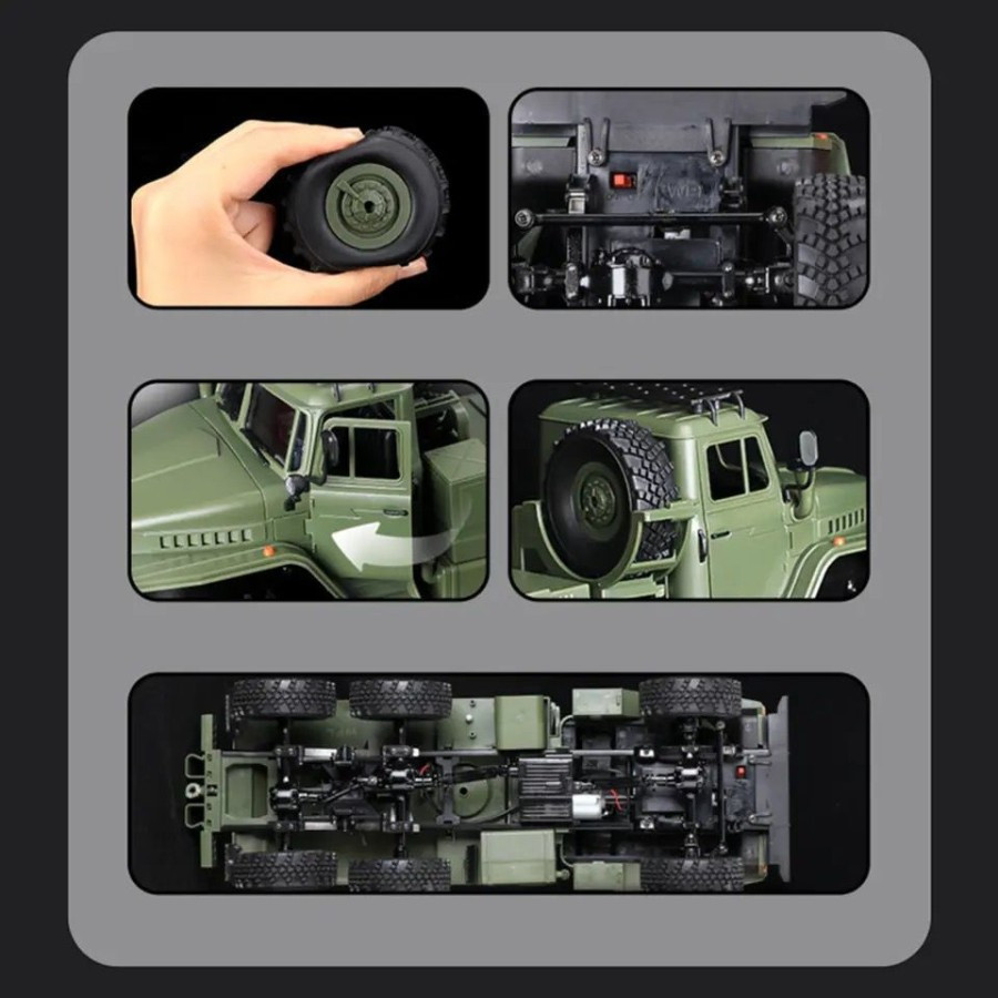 WPL B36-3 1/16 Scale 6WD RC Monster Truck Military Remote Control