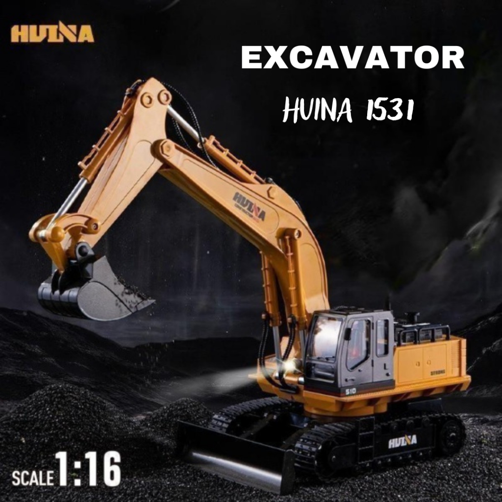 Huina 1531 Excavator 1/16 2.4Ghz Remote Control Construstion Tractor