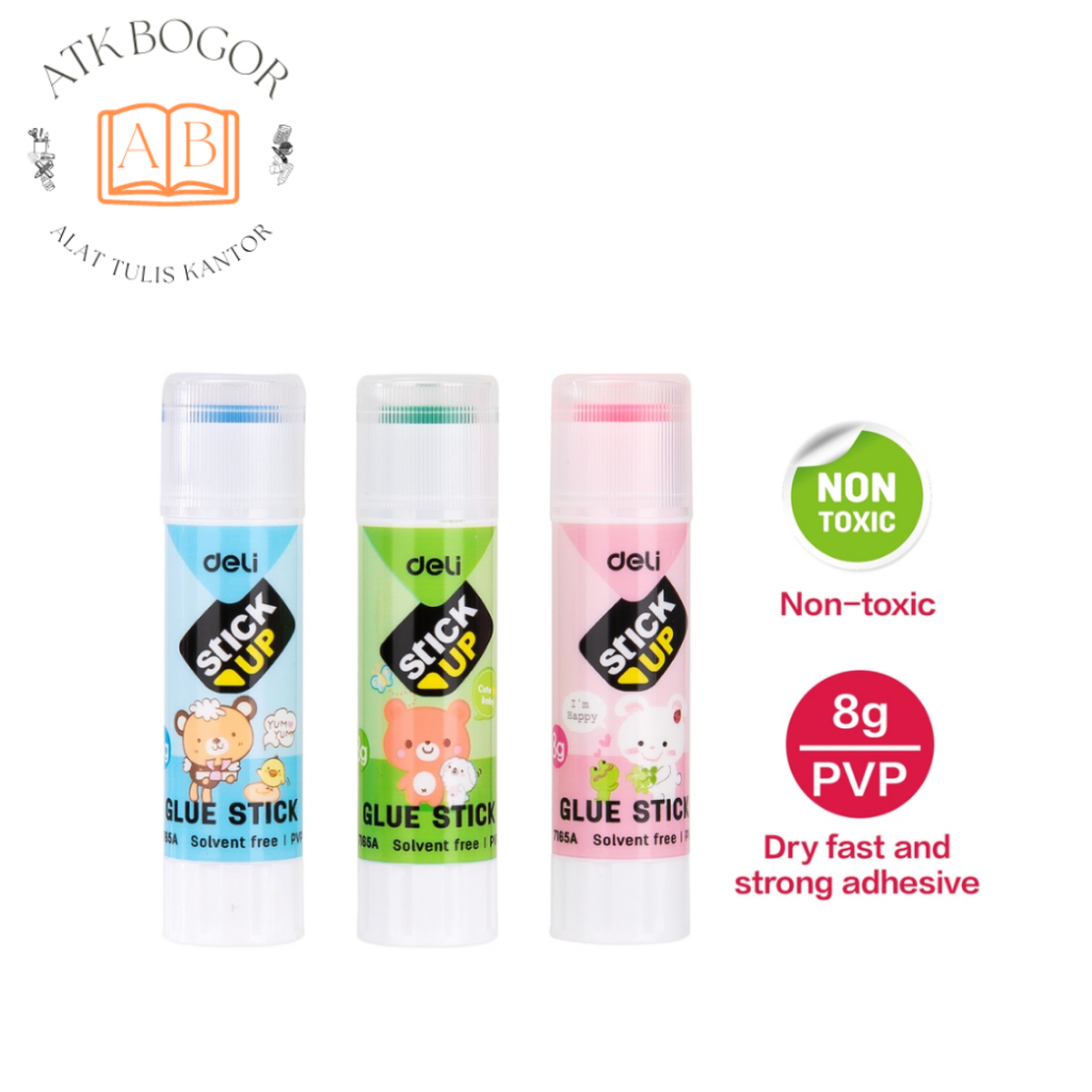 

Lem Stik Deli 7165A Glue Stick Cepat Kering 8g