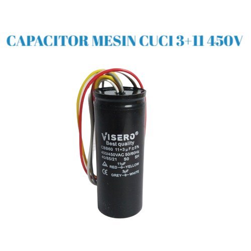 KAPASITOR MESIN CUCI 3+11 450V CAPACITOR VISERO