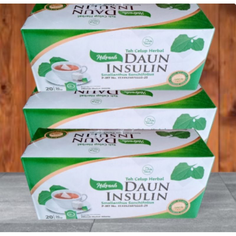 

Herbal diabetes teh celup daun insulin, 20 kantong celup