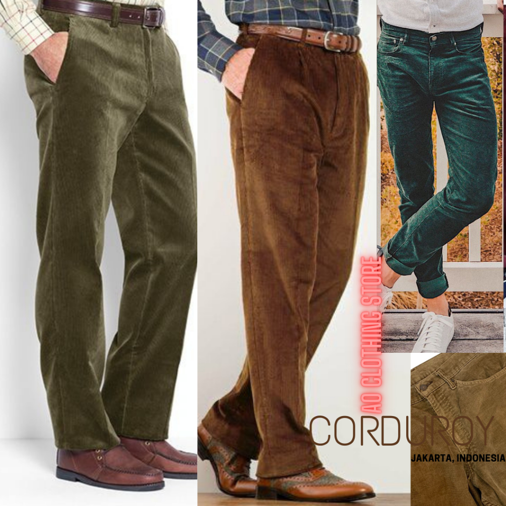 Corduroy Celana Pria Regular - Korduroy Pants Vintage Washed edition - Corduroy Pants exclusive - Co