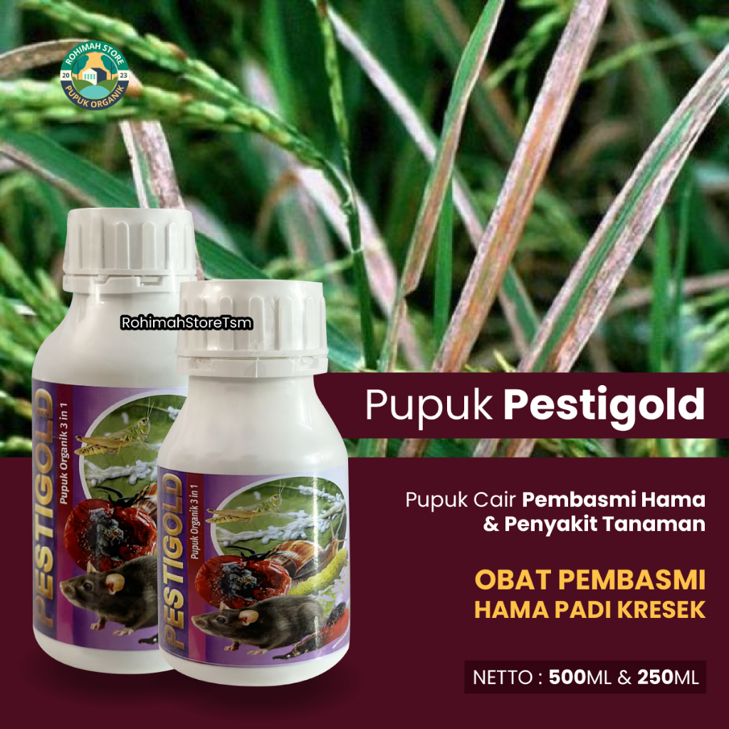 RODENTISIDA, PESTISIDA & FUNGISIDA ALAMI Obat Hama Padi Sawah Paling Bagus, PESTIGOLD mengobati hama