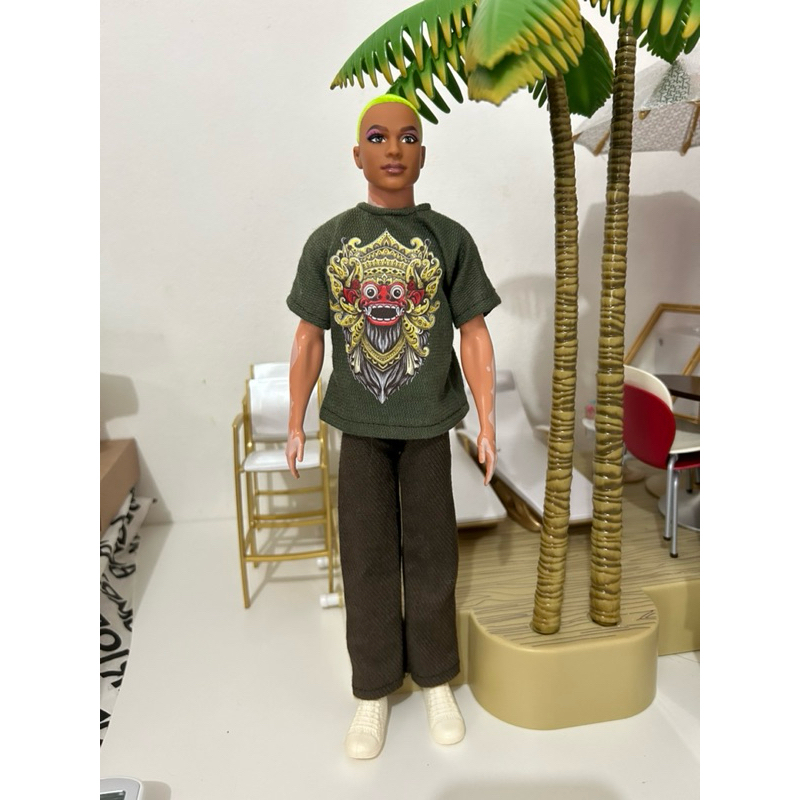 Barbie Ken BMR1959 Green Hair Rebody Second Preloved