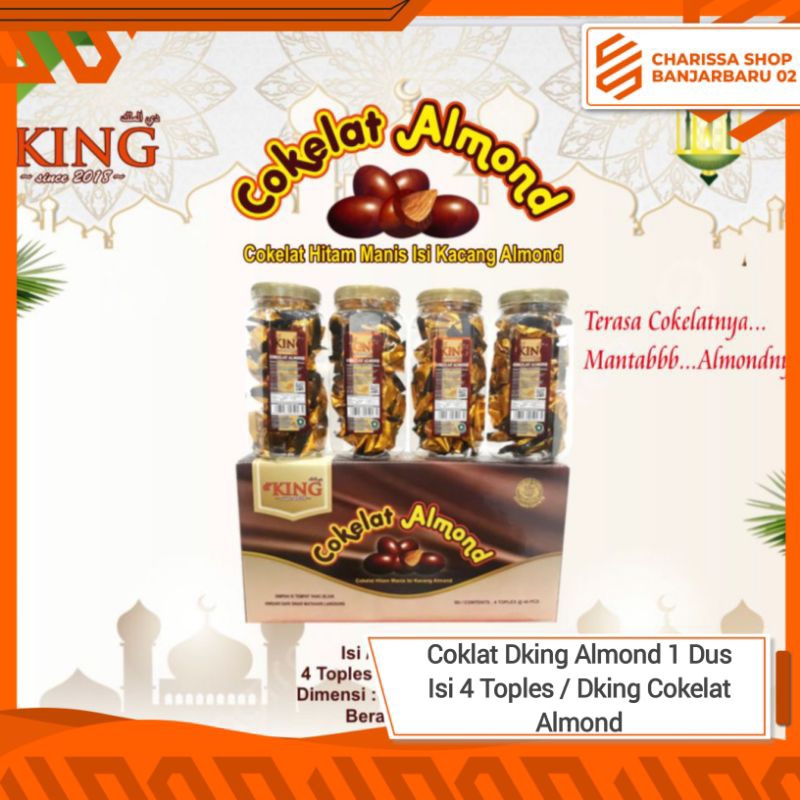 

Coklat Dking Almond 1 Dus Isi 4 Toples / Dking Cokelat Almond EXP 2025