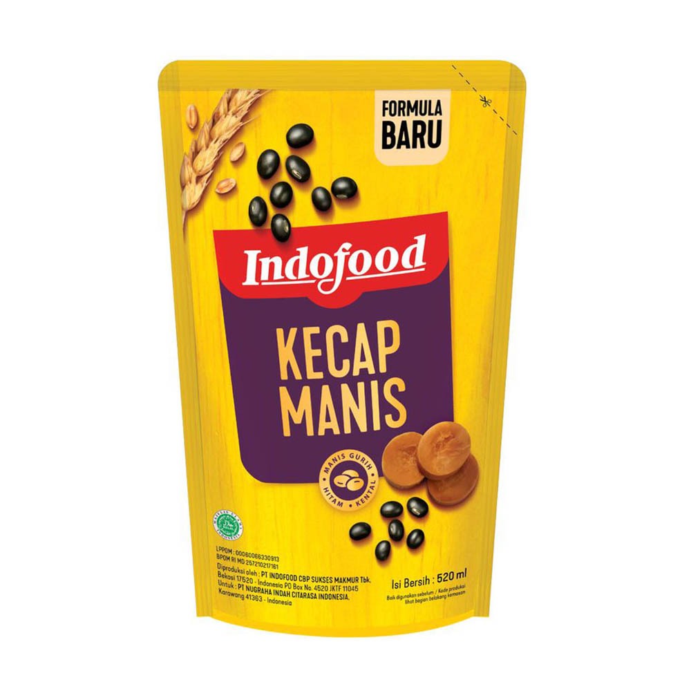

Kecap manis indofood 520g / kecap manis pouch 520ml / kecap manis refill 520g / isi ulang kecap manis 520ml