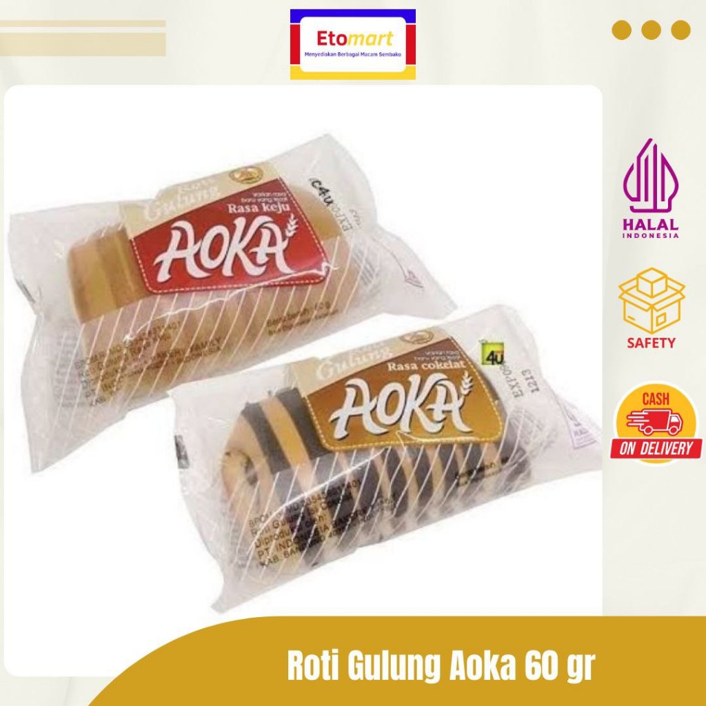 

*Etomart* Roti Gulung Aoka 60gr