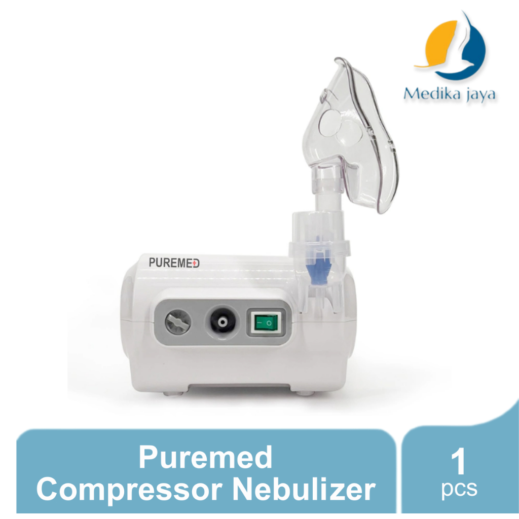 Puremed Compressor Nebulizer Tipe / Uap Oksigen / Kesehatan / Kompresor Nebulizer / Membantu Penapas
