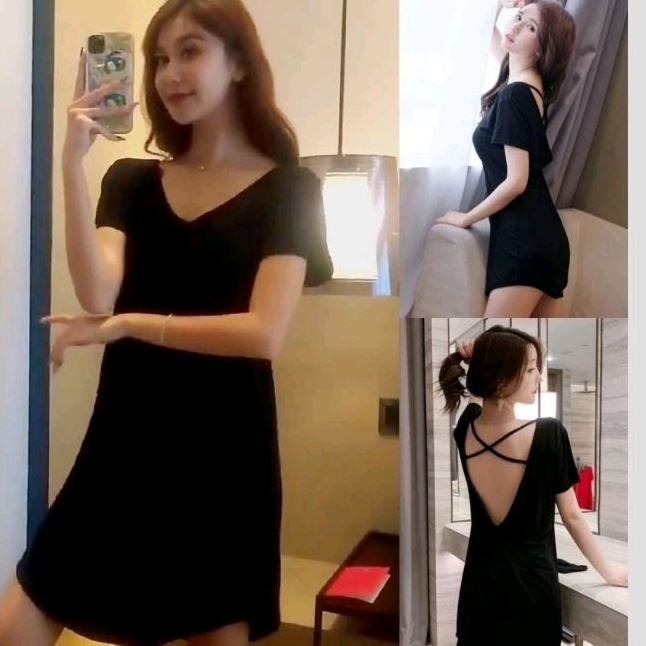 SEXY DRESS BAJU TIDUR WANITA DEWASA BAJU TIDUR SEXY WANITA D1292BK