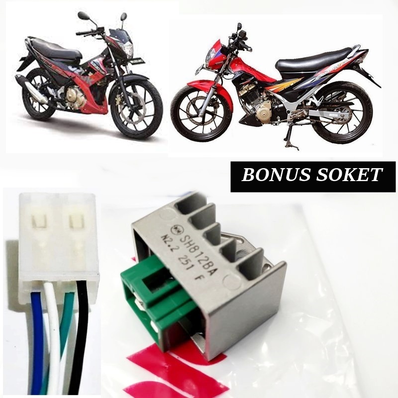 Regulator Kiprok Suzuki Smash Satria FU 150 Plus Soket Kiprok (Tidak Cocock Untuk Satria injeksi)