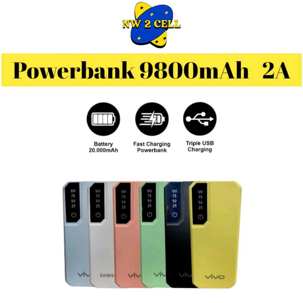 PowerBank POWERBANG Untuk Oppo Xiami Samsung Vivo 98000 Mah