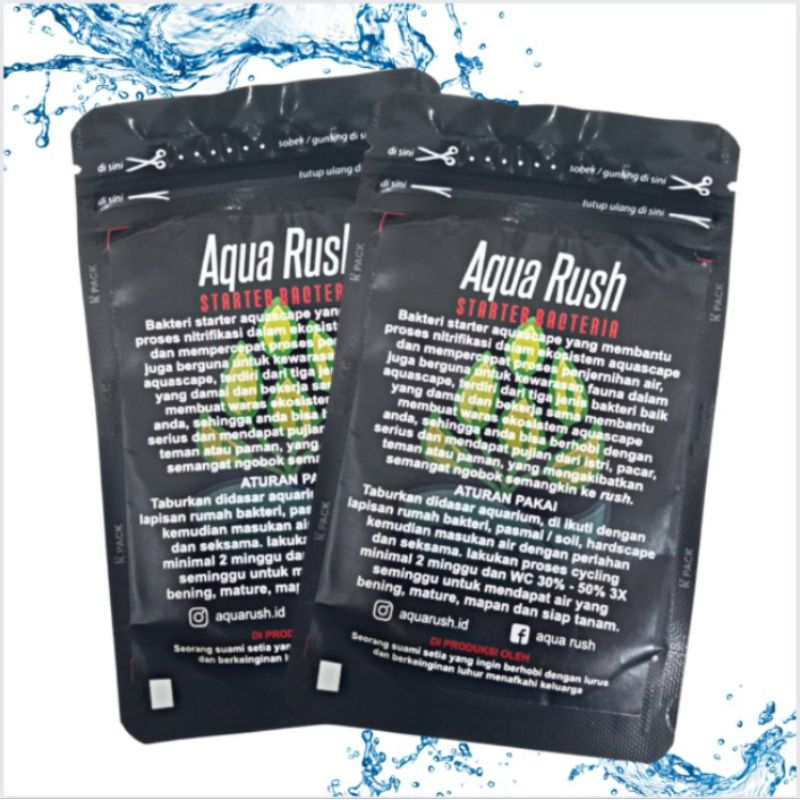 AQUA RUSH BAKTERI STATER AQUARIUM AQUASCAPE