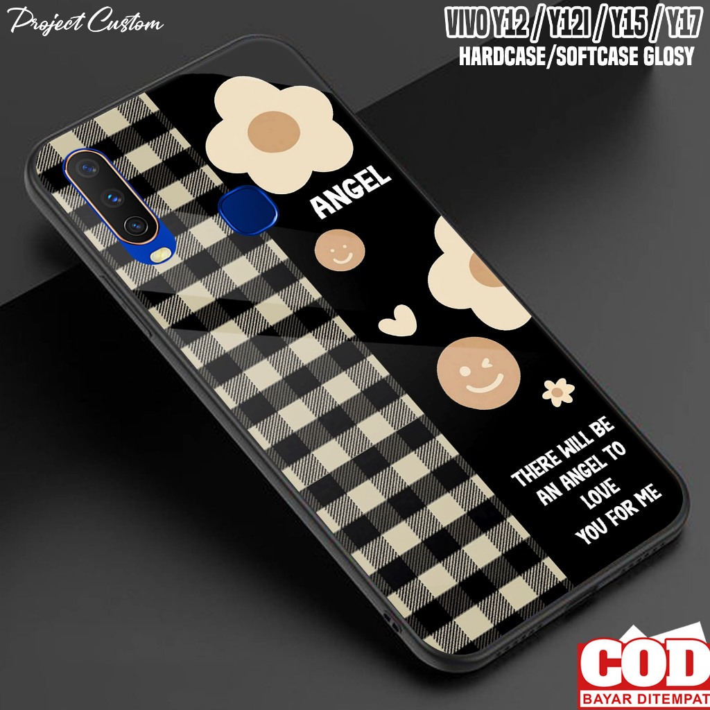 Case VIVO Y12/Y12i/Y15/Y17 - Casing Hp VIVO Y12i/Y12/Y15/Y17 Terbaru [ BUNGA002 ] Silikon Hp VIVO Y1