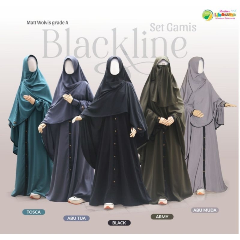 Set Gamis Blackline by Moslem Libasuna