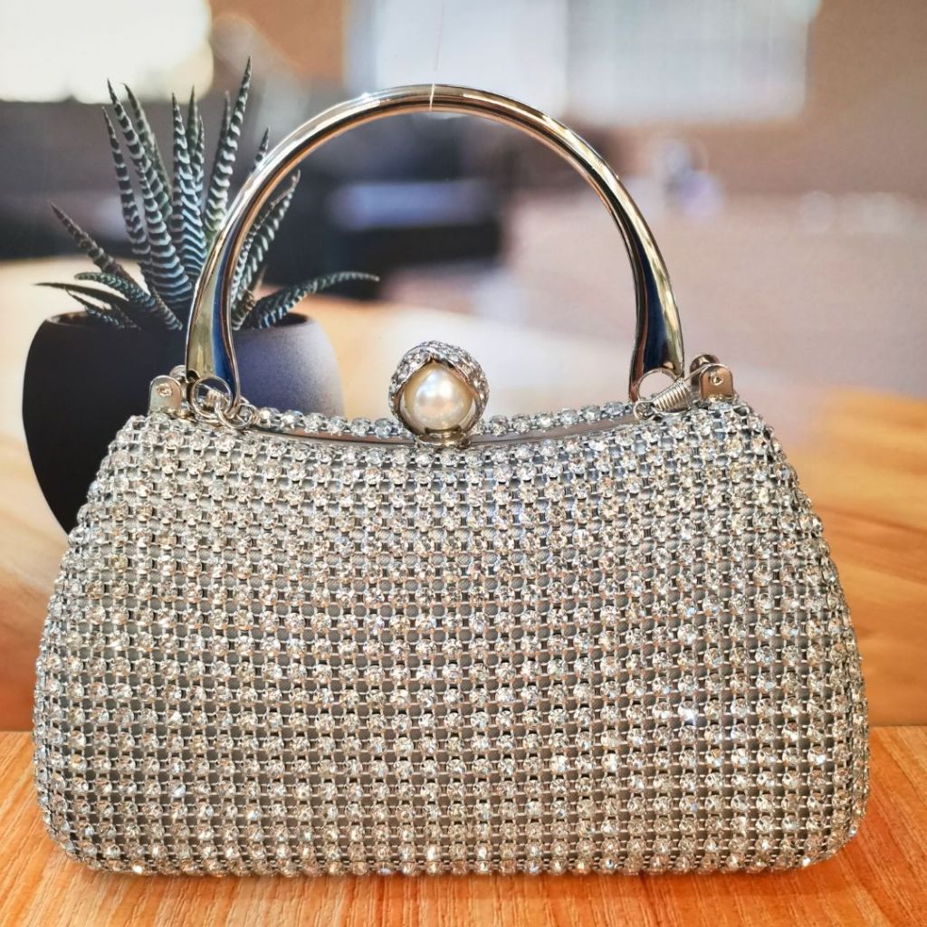 Tas Pesta Kondangan Wanita Kristal Import Terbaru Terkini Elegant Elegan Dompet Pesta Unik Taspesta 