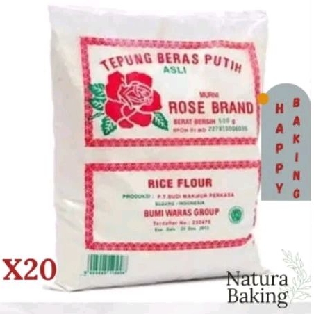 

Rose Brand Tepung Beras 1 karton 500gr x 20 Pcs