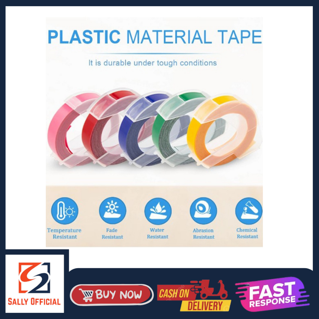 

TAPE LABEL MAKER REFILL DYMO MOTEX CIDY LEBAR 9MM