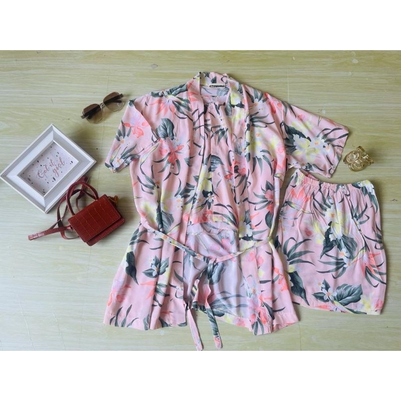 STYVANNA HARUKA SETELAN KIMONO SAKURA