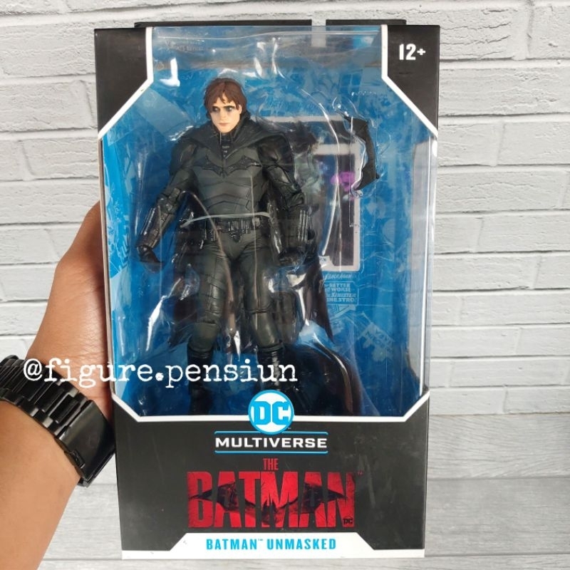 DC MULTIVERSE MCFARLANE TOYS THE BATMAN MOVIE 2022 ROBERT PATTINSON ACTION FIGURE UNMASKED