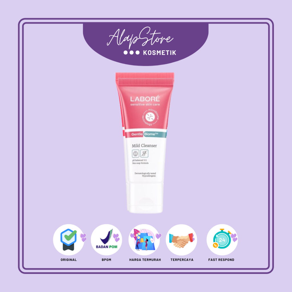 Labore Sensitive Skincare Gentle Biome Mild Cleanser 15ml/ 100ML Facial Wash / Sabun Pembersih Wajah