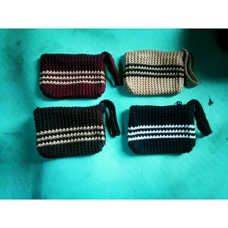 ompet kecil dompet koin rajut/dompet wanita