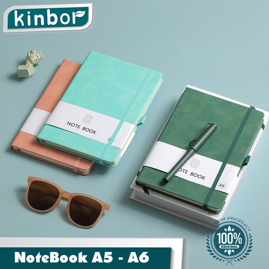 

100 Lembar Notebook A5 A6 A7 buku catatan/ Buku tulis agenda tali ( KINBOR )