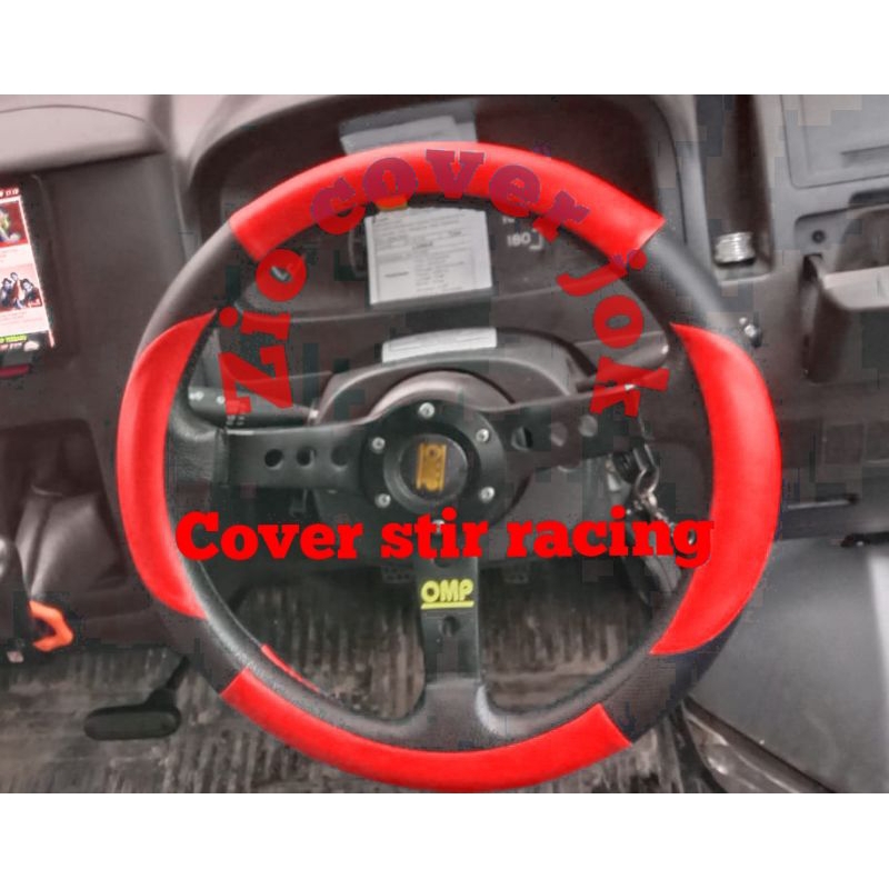 cover stir mobil racing momo/sarung stir momo lapisan stir racing diameter 13