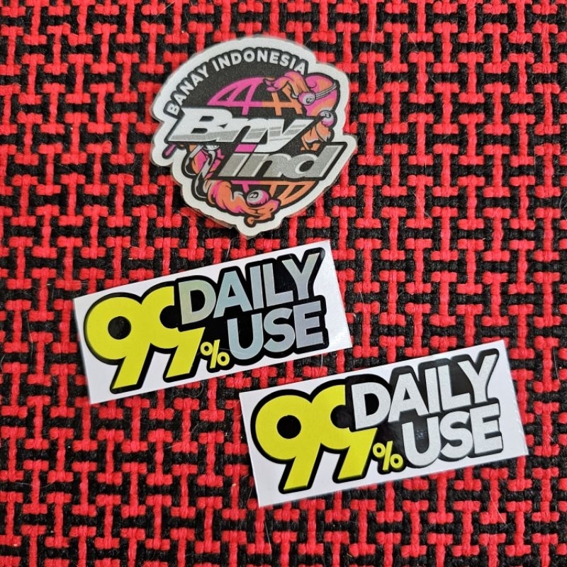 

Sticker Stiker 99% DAILYUSE Cutting