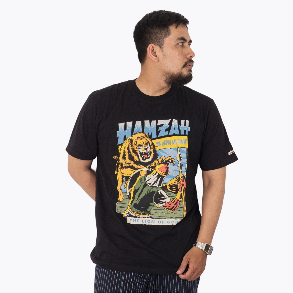 alknown Hamzah the lion tshirt / kaos dakwah