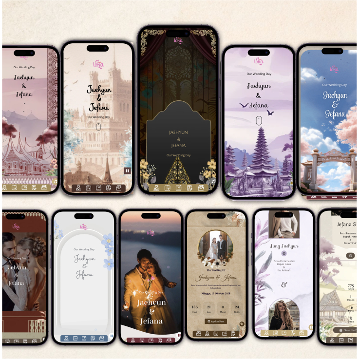 BISA CUSTOM + Filter Instagram Undangan Digital Website Web + video 3D Ilustrasi Art Adat Betawi Min