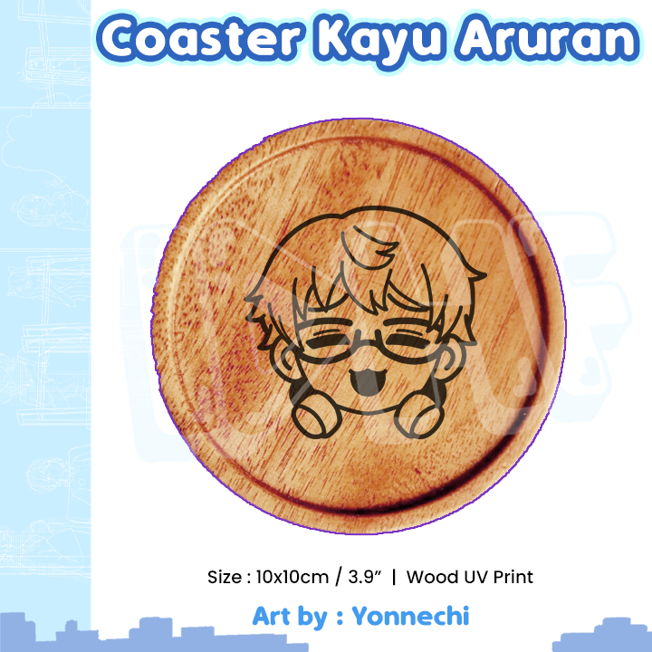 

Coaster Kayu Aruran - Coaster Hololive - Yonnechi