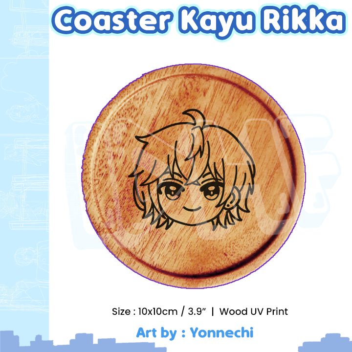 

Coaster Kayu Rikka - Coaster Hololive - Yonnechi