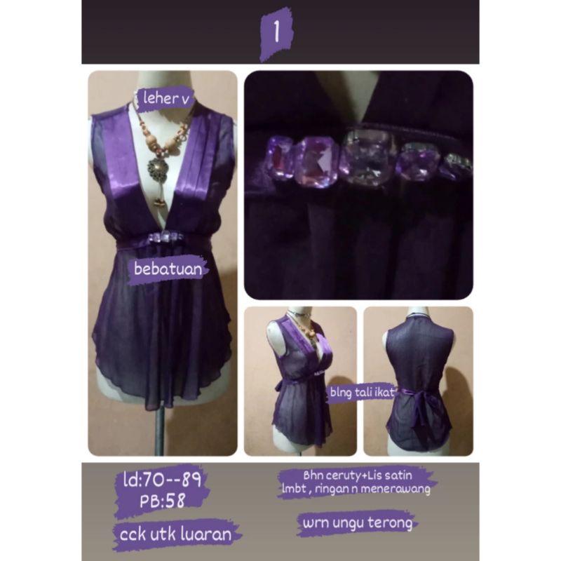 BLOUSE/K9/Blouse Transparan Wanita/Baju Luaran Wanita/Baju Atasan Tembus Pandang/Baju Wanita Transpa