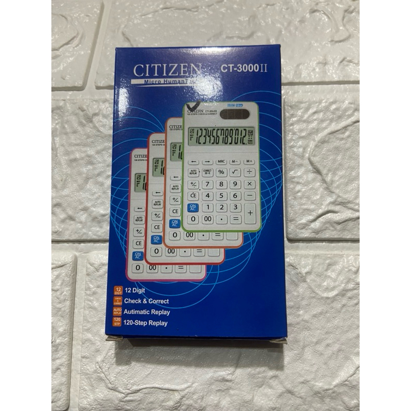 

KALKULATOR CITIZEN CT 3000II / 12 DIGIT CHECK CORRECT