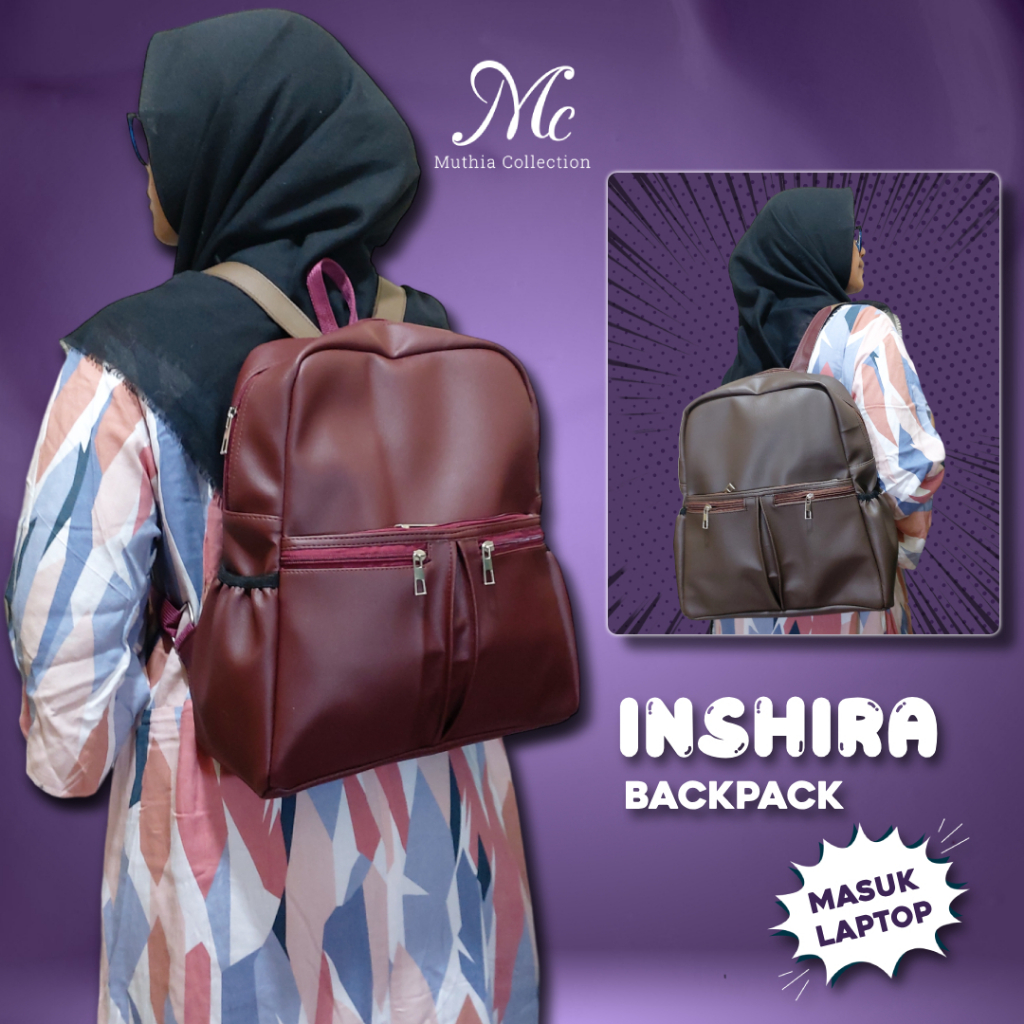 Tas Ransel Wanita Sekolah kerja  Besar Muat Laptop Murah