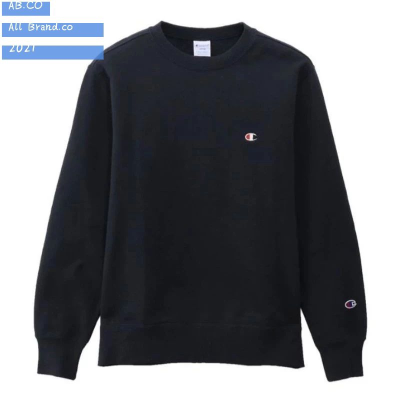 Crewneck Champion Original Basic Black Full Tag Label Unisex / Sweater Champion