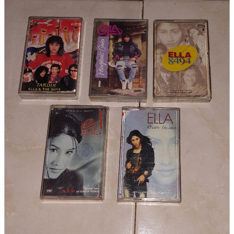 kaset Malaysia original ELLA-Takdir, Pengemis Cinta, 8494, El, Ilham B