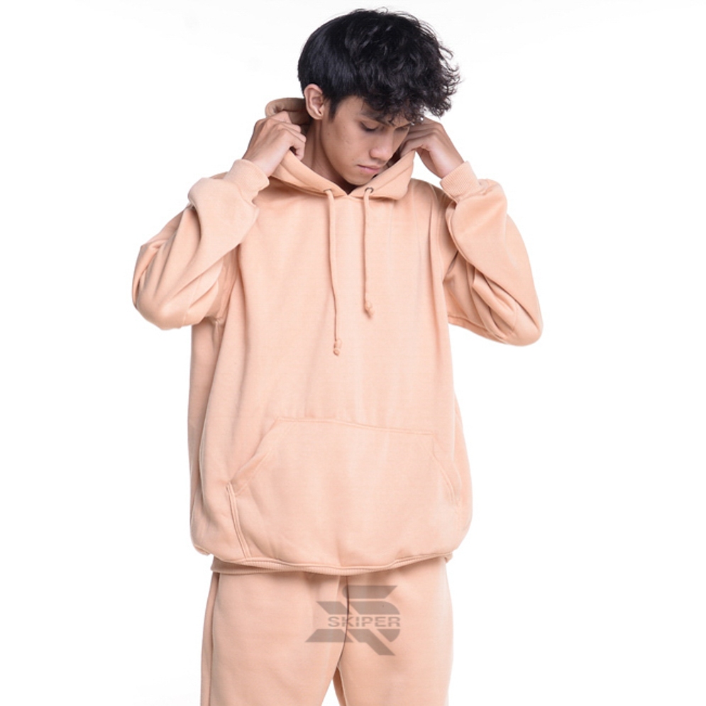Hoodie Dewasa Polos CREAM Tebal Original Skiperofficialshop